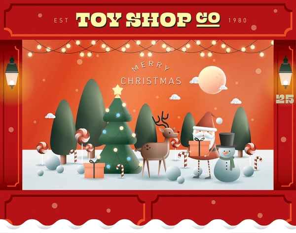 Christmas Store Front