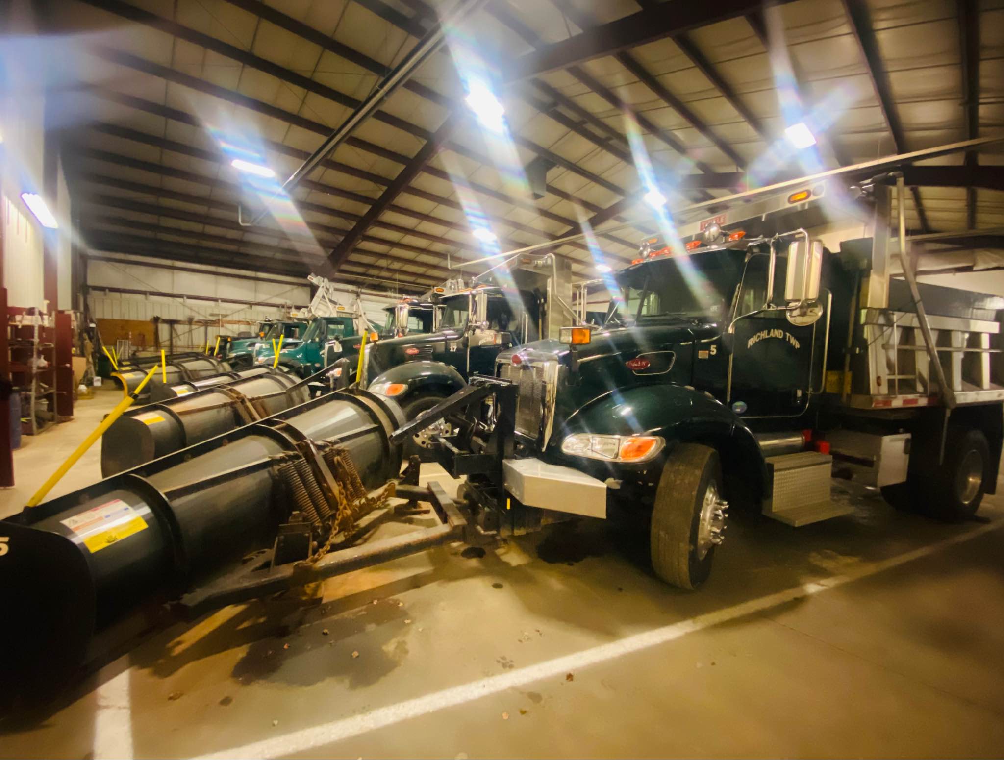 Richland Snow Trucks in Garage