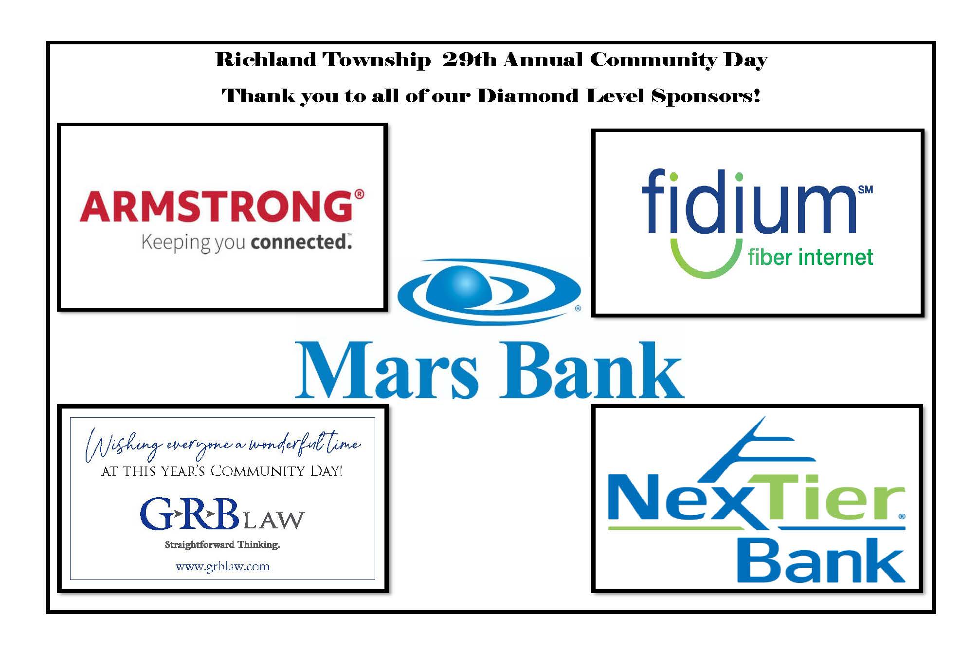 Diamond Level Sponsors2023