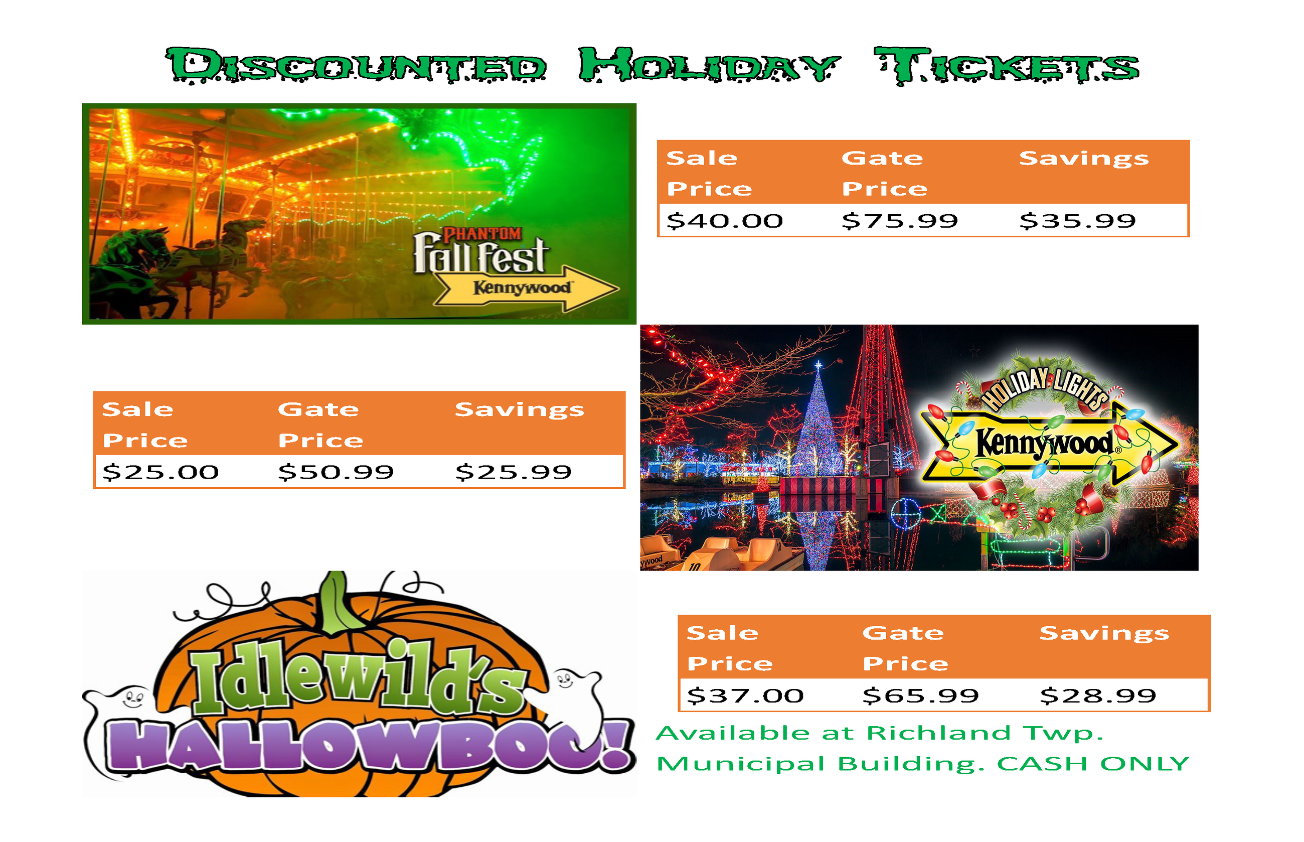Fall Discounted Ticket Program 2024