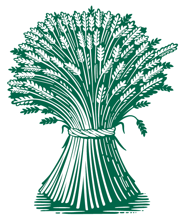 Richland Official Logo - Wheat Sheaf Isolatated - Green - High Resolution-01