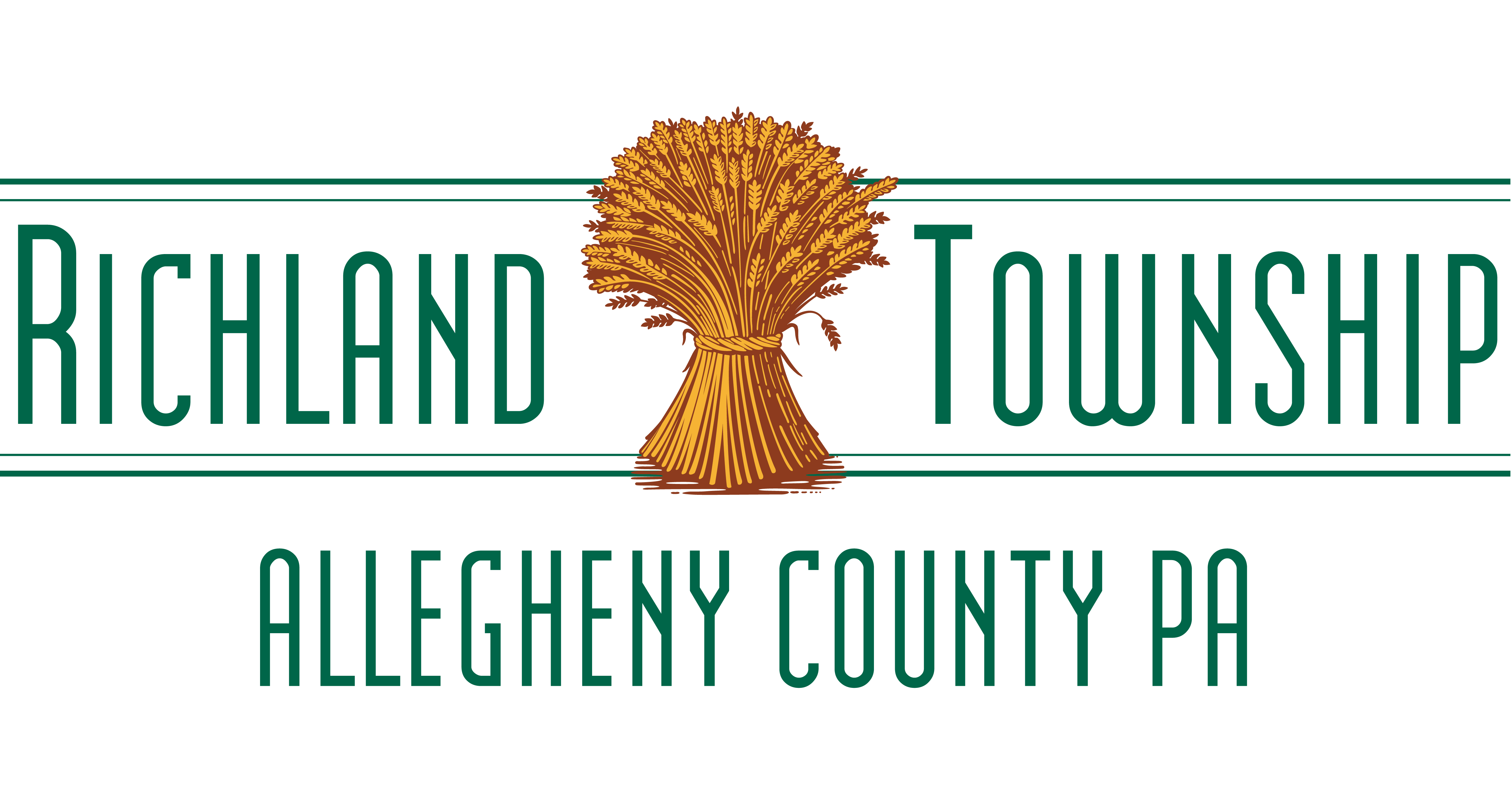 Richland Township Logo 3 Colors - Picture of Wheat with Text